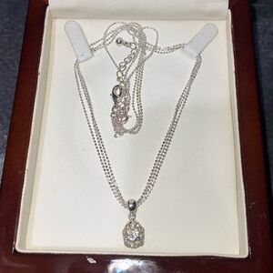 Dazzling Silver Pendant Necklace